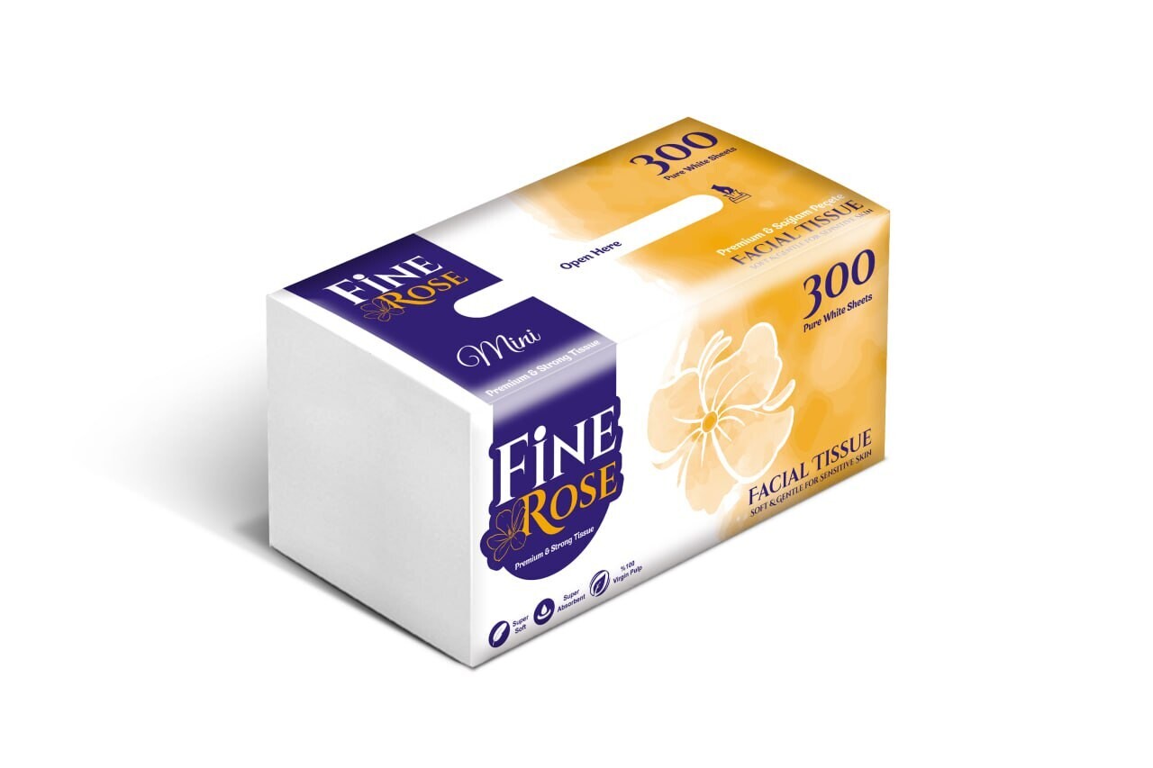 Fine rose pappersnäsdukar 300st