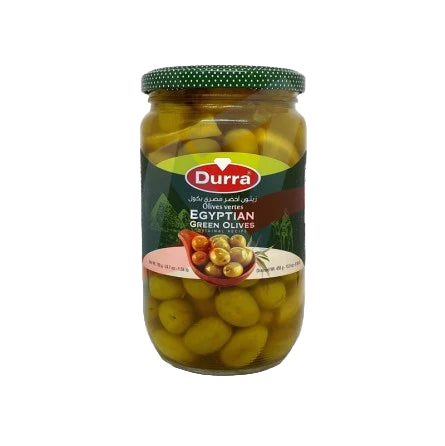 Al Durra egyptiska hela gröna oliver 700g