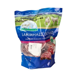 Qibbla Halal Lammhals skivad Fryst 96 kr/kg