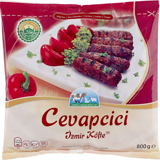 Qibbla Halal Cevapcici Fryst 800g