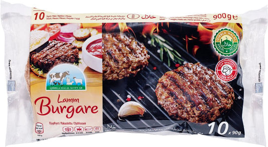 Qibbla Halal lamm burger Fryst 900g