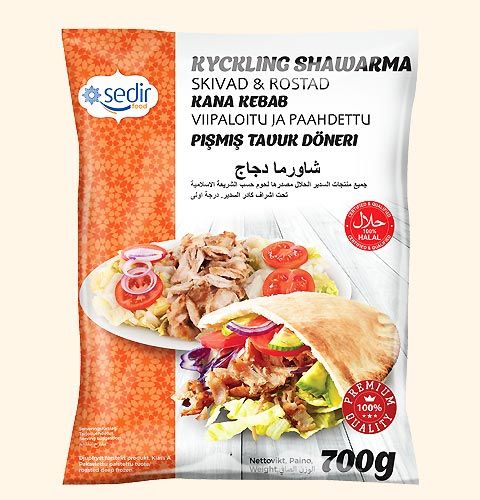 Sedir Shawrma Kyckling Halal 700g