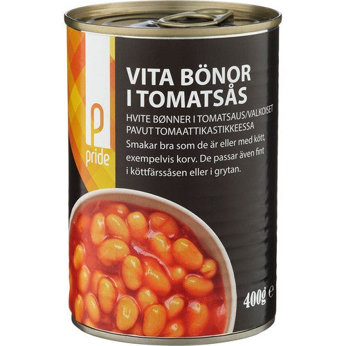 Pride Vita Bönor i Tomatsås 400g