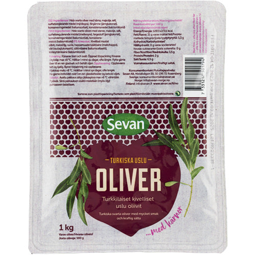 Sevan Turkish Uslu Olives 1kg