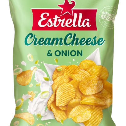 Estrella Cream Cheese and Onion chips 175g