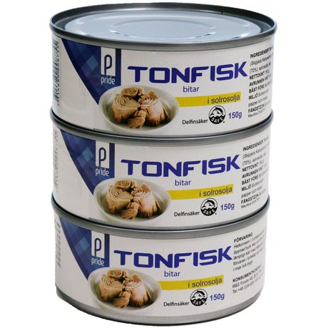 Pride Tonfisk i solrosolja 3x150g